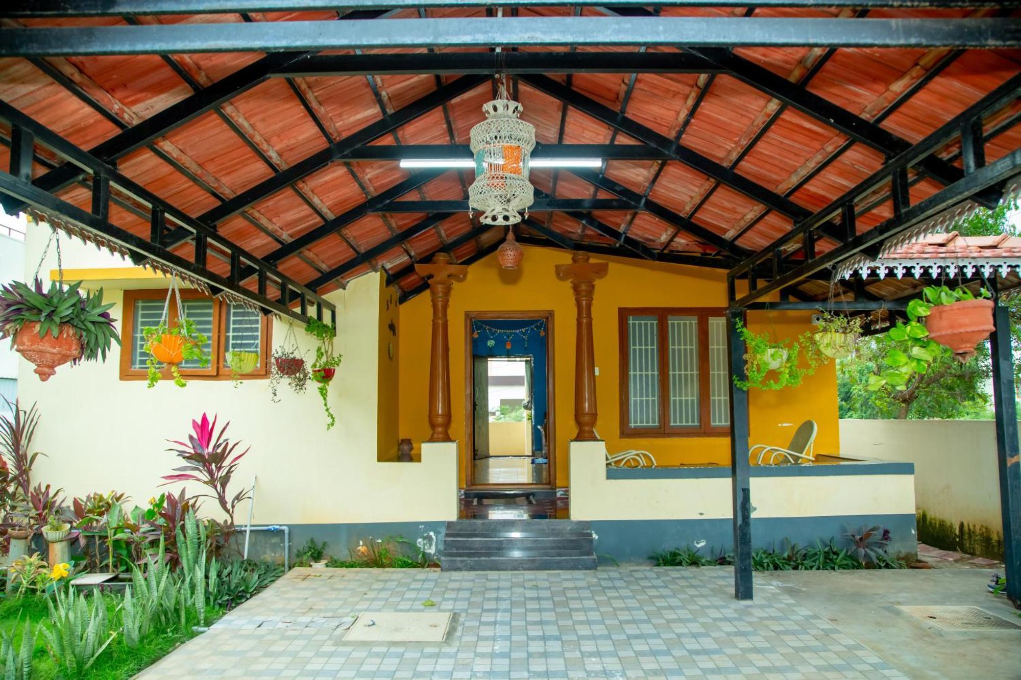 A Chettinad Villa In Coimbatore On The Way To Adiyogi And Nearer To Maruthamalai Екстериор снимка